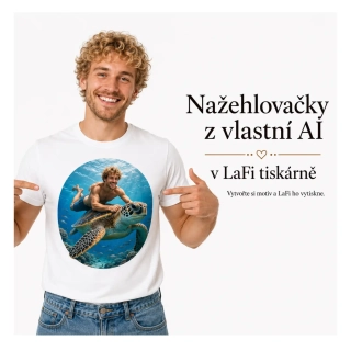 Tisk nažehlovačky na textil z vlastních fotek nebo AI motivů